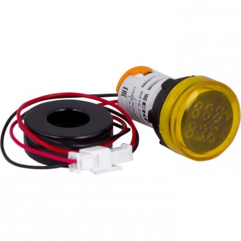 Индикатор значения тока и напряжения EKF PROXIMA ED16-22AVD 100А желтый, в комплекте с трансформатором тока