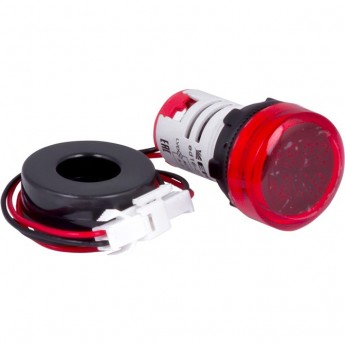 Индикатор значения тока и напряжения EKF PROXIMA ED16-22AVD 100А красный, в комплекте с трансформатором тока