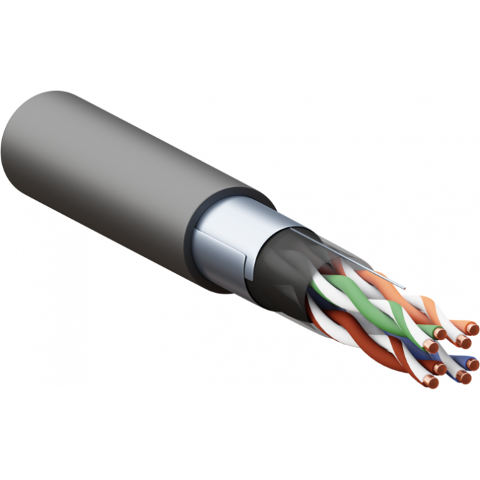 Кабель витая пара EKF F/UTP кат.5e 4 пары solid внешний оболочка LDPE черный TERACOM TRC-5EFTP-04PE-BK-OUT3 Кабель витая пара EKF F/UTP кат.5e 4 пары solid внешний оболочка LDPE черный TERACOM TRC-5EFTP-04PE-BK-OUT3