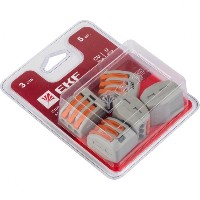 Клемма EKF PROXIMA СМК 222-413 блистер (5шт) plc-smk-413b Клемма EKF PROXIMA СМК 222-413 блистер (5шт) plc-smk-413b