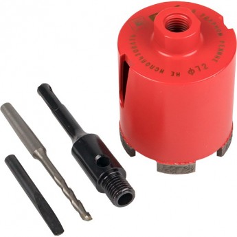 Коронка алмазная EKF EXPERT DCH-72 Laser M16 SDS-Plus