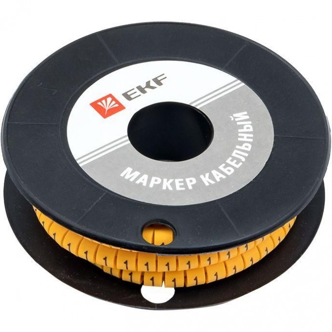 Маркер кабельный EKF 1.5кв.мм "1" (к-1000ед) (ЕС-0) plc-KM-1.5-1 Маркер кабельный EKF 1.5кв.мм "1" (к-1000ед) (ЕС-0) plc-KM-1.5-1