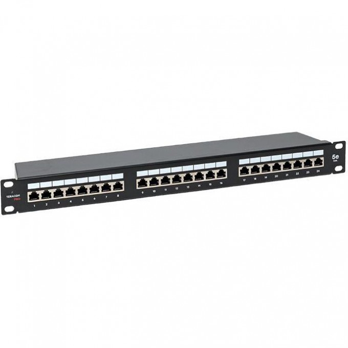 Патч-панель EKF 19дюйм кат.5e 1U полный экран STP 24 порта RJ-45 Dual IDC с органайзером TERACOM PRO TRP-PPNL-5ESTP-1U24 Патч-панель EKF 19дюйм кат.5e 1U полный экран STP 24 порта RJ-45 Dual IDC с органайзером TERACOM PRO TRP-PPNL-5ESTP-1U24