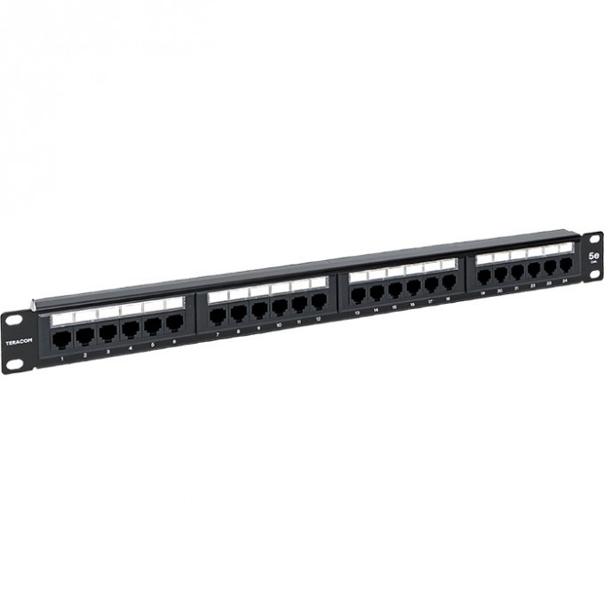 Патч-панель EKF TERACOM 19'' Cat.5E 1U неэкранированная UTP 24 порта RJ-45 110 IDC с органайзером TRC-PPNL-5EUTP-C1U24 Патч-панель EKF TERACOM 19'' Cat.5E 1U неэкранированная UTP 24 порта RJ-45 110 IDC с органайзером TRC-PPNL-5EUTP-C1U24