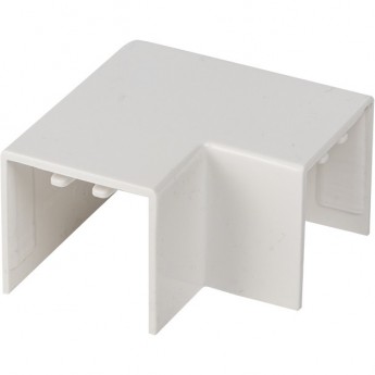 Поворот 90 гр. EKF PLAST (25х25) (4 шт) белый