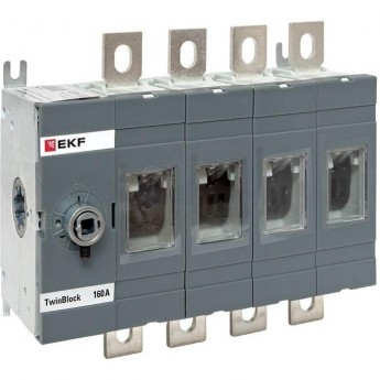 Рубильник EKF 160A 4P без рукоятки управления TwinBlock Рубильник EKF 160A 4P без рукоятки управления TwinBlock