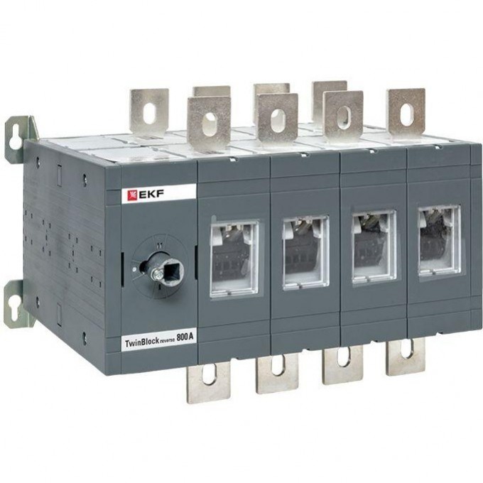 Рубильник EKF 800A 4P реверсивный без рукоятки управления TwinBlock tb-s-800-4p-rev Рубильник EKF 800A 4P реверсивный без рукоятки управления TwinBlock tb-s-800-4p-rev
