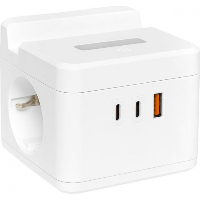 Удлинитель EKF "Куб" 2 гнезда USB + 2Type C с быстрой зарядкой, подставкой под телефон и ночником 1,3 метра 1мм2 UBA-CUB-2-FC Удлинитель EKF "Куб" 2 гнезда USB + 2Type C с быстрой зарядкой, подставкой под телефон и ночником 1,3 метра 1мм2 UBA-CUB-2-FC