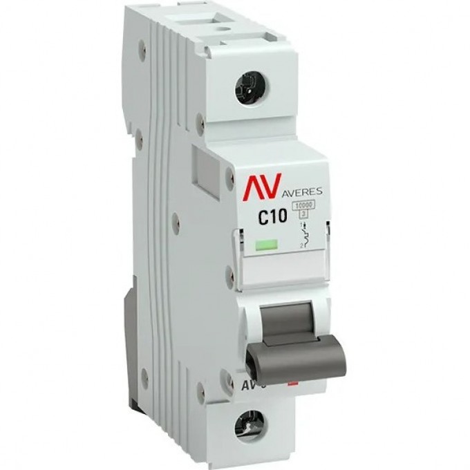 Выключатель автоматический EKF AVERES AV-10 1P 10A (C) 10kA mcb10-1-10C-av Выключатель автоматический EKF AVERES AV-10 1P 10A (C) 10kA mcb10-1-10C-av