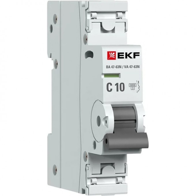 Выключатель автоматический EKF PROXIMA 1P 10А (C) 6кА ВА 47-63N M636110C Выключатель автоматический EKF PROXIMA 1P 10А (C) 6кА ВА 47-63N M636110C