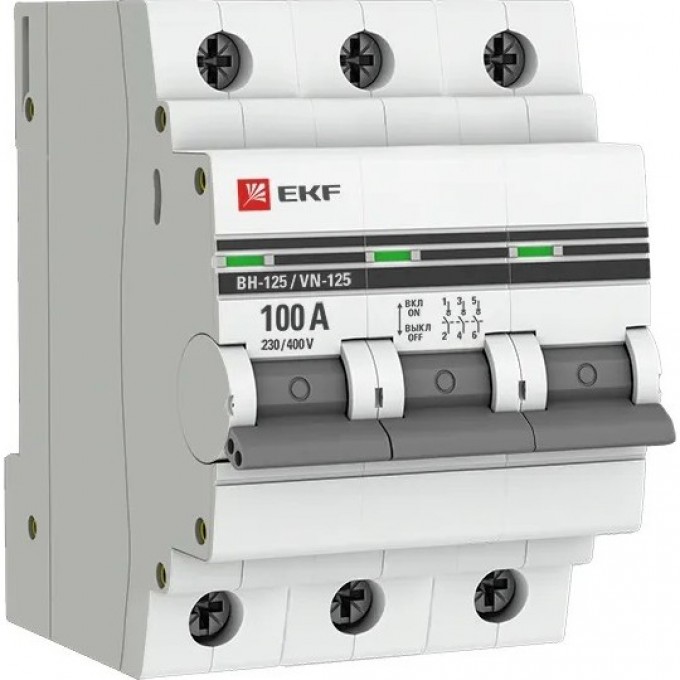 Выключатель нагрузки EKF PROXIMA ВН-125 3P 100А SL125-3-100-pro Выключатель нагрузки EKF PROXIMA ВН-125 3P 100А SL125-3-100-pro